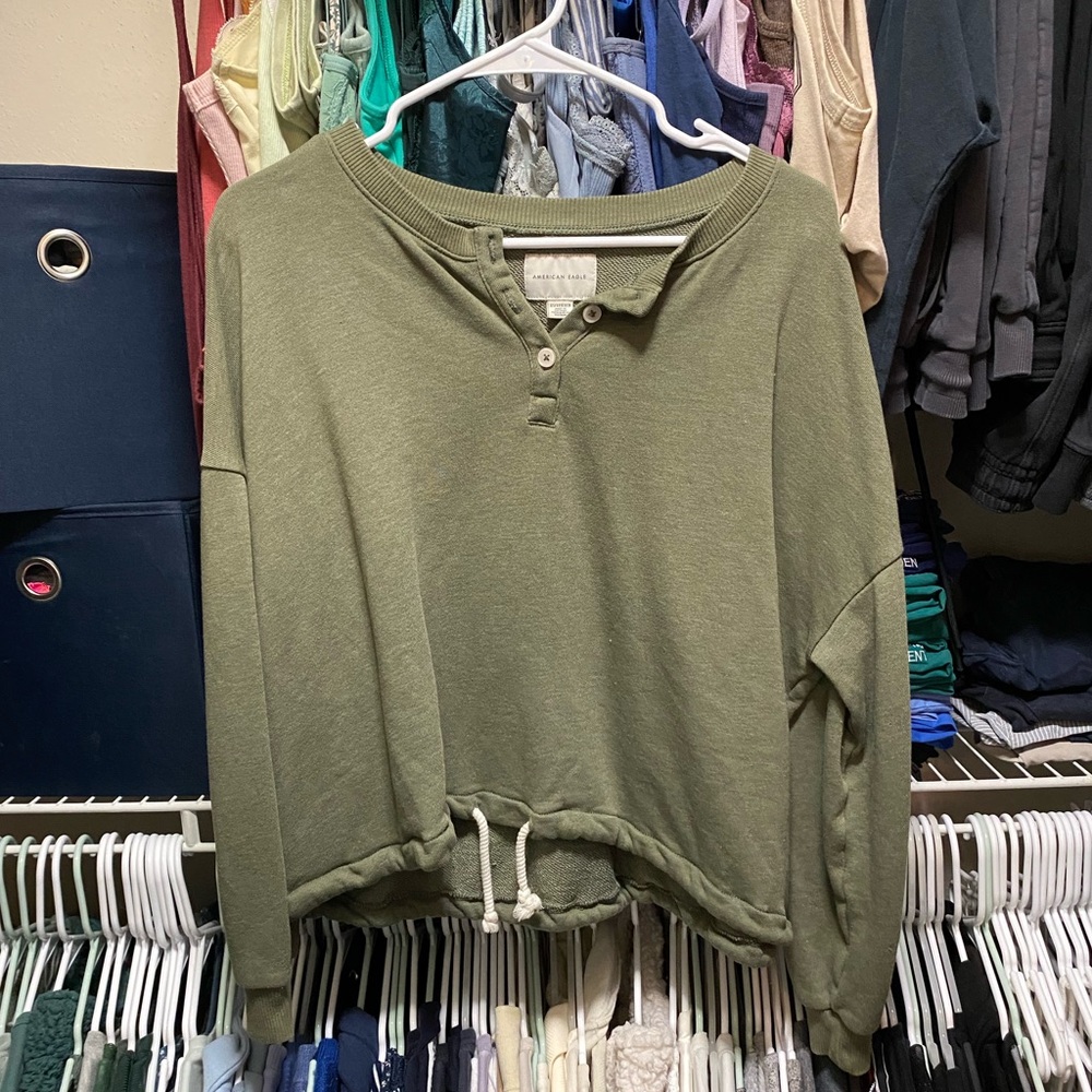 quarter button up long sleeve